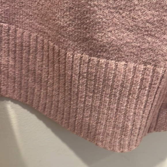 Chloe & Jasmine Women's Large Pink Waffle Sweater Cardigan Top - Picture 11 of 13